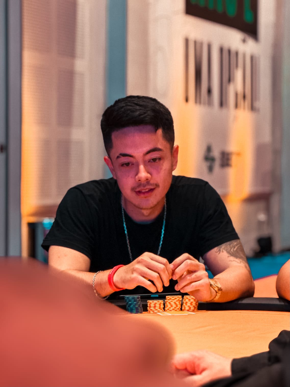 Mesa de poker ao vivo